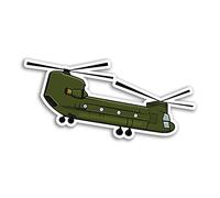 2 autocollants en vinyle d'hélicoptère chinook de 10 cm de large - Autocollant militaire de l'armée de la RAF #75015