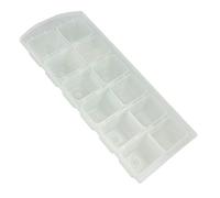 Metaltex Bacs à glaçons Cube 12 glaçons Plastique souple Lot de 2 Blanc