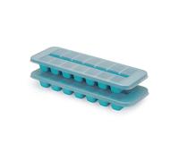 Joseph Joseph Bac à glaçons Flow – 14 cubes, empilables, avec couvercle – Lot de 2 Bleu