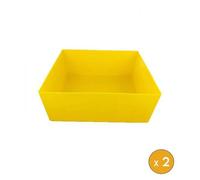 2 Bacs de rétention 99 litres anti UV 67x55 cm - Jaune