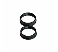 2 bagues de fixation d'abat-jour pour douille E14 noire