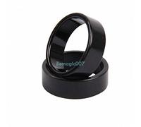 2 bagues magnétiques Bague sorcière Noire Wizard (Disponible à 18,19,20mm) / 2 pcs Black Wizard PK Ring Magnetic Ring (Available at 18,19,20mm) - Magic Accessories (2 pcs 18mm)
