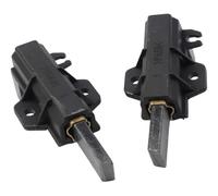 2 balais de charbon for moteur de machine à laver Samsung WF80F5E2W4X WW80J5555DW WW80J5555FX 8 kg 1400 tr/min - Pièces de rechange en métal et carbone - Référence