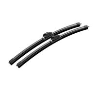 2 Balais D'essuie-glace Avant En Fibre De Carbone Pour Ford Pour Transit Pour Tourneo Pour Courier 2014-2020(Black)