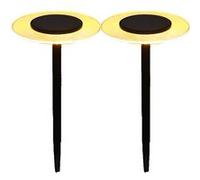 2 Balises solaires à piquer UFO H35cm 6 G