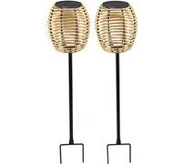 2 balises solaires puissant à piquer BAVINA H72cm 13