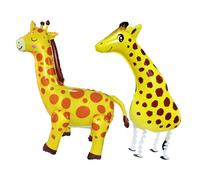 2 ballons de girafe en aluminium, ballons de debout, décoration de fête, accessoires photo pour créer l' ambiance