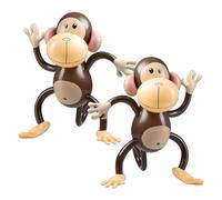 2 Ballons en Forme de Singe - Décorations pour Fête Piscine, Jouets, Animaux - Thème Jungle, Gonflables pour Piscine