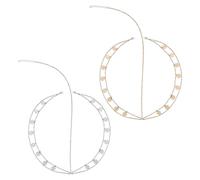 2 Bandeaux À Chaîne À Pompons, Bandeaux De Mode Pour Femmes, Décoration De Bandeau Double Couche, Accessoires Pour Cheveux À Paillettes, Accessoires De Mode