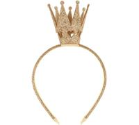 2 Bandeaux Couronne, Couronne Dorée Pailletée, Couronne Pailletée Rose Rouge, Couronne Anniversaire, Couronne Reine, Accessoires Cheveux Dorés, Couronne Enfant