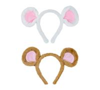 2 Bandeaux De Souris, Bandeaux En Peluche Mignons, Couvre-Chefs De Cosplay, Bandeaux D’Animaux Créatifs, Accessoires Vestimentaires