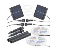 2 bandes à LED solaires 900 LED 3 m - RVB Lunartec