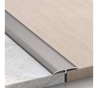2× Bandes de transition en aluminium métallique for bois et carrelage, moulures décoratives for joints muraux, bandes de sol for portes, for protéger le carrelage(Dark,160cm/62.99in)