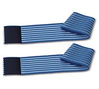 2 bandes élastiques bleues réglage par déchirure 100 cm pour traitements esthétiques et thérapeutiques électrodes ionophorèse tens