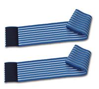 2 bandes élastiques bleues réglage par déchirure 150 cm pour traitements esthétiques et thérapeutiques électrodes ionophorèse tens