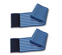 2 bandes élastiques bleues universelles réglage à scratch longueur 80 cm pour électrodes électrostimulation ionophorèse