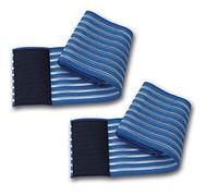 2 bandes élastiques bleues universelles réglage par déchirure longueur 60 cm pour électrodes électrostimulation ionophorèse