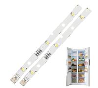 2 bandes lumineuses LED pour réfrigérateur RONGSHENG HISENSE, remplacement de la barre lumineuse du réfrigérateur E349766 MDDZ-162A 1629348, compatible avec KIFF5017 KIFF5020 KIFF7017 KIFF7020 KSBNDIX