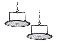2* bapro 200W Projecteur LED 10000LM UFO Spot high bay lumière d'entrepôt, Etanche IP54 Blanc Froid (6000K) éclairage d'atelier pour entrepôt, garage, usine, atelier, gymnase