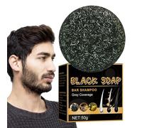2 Bar X50g Savon Pour Cheveux Gris, Shampoing Solide Anti Cheveux Blanc, Natural Grey Hair Removal Soap, Le Shampooing-savon Solide Restaure La Couleur Naturelle Des Cheveux Et Nourrit Les Racines