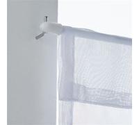 2 barres Rondes Diam. 7 mm blanc brillant 80/110 cm acier Blanc G