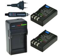 2 batterie EN-EL9 pour Nikon avec chargeur et adaptateur voiture - ChiliPower original