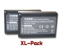 2 batteries 1000mAh pour appareil photo Samsung NX5, NX10, NX11, NX100, NX20, NX20 remplace BP-1310 / BP1310 / ED-BP1310