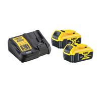 2 Batteries -18 V 5 Ah Li-Ion - 1 Chargeur Multivoltage - XR - DEWALT DCB115P2-QW
