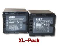 2 batteries 2200mAh pour caméscope Panasonic HDC-SD800, HDC-SD900, HDC-SD909, HDC-TM900, HDC-HS900, HC-X800