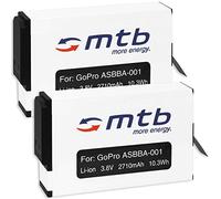 2 Batteries [2710 mAh / 3.85V / Li-ION] Compatible avec GoPro Fusion/Compatible avec GoPro ASBBA-001