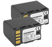 2 batteries BN-VF823 pour JVC GR-D... / GZ-HD ... / GZ-MG... / GZ-MS... / GY-HM100 / GS-TD1 - Voir liste de compatibilité
