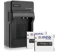 2 Batteries + Chargeur (Auto/Secteur) pour Olympus Li-50B / XZ-10... / Pentax WG-3 ... / Ricoh CX5 ... Voir liste!