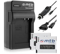 2 Batteries + Chargeur DMW-BCM13 Compatible avec Panasonic Lumix DMC-FT5 TZ37 TZ40 TZ41 TS5 ZS30