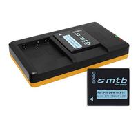 2 Batteries + Chargeur Dual (USB) Compatible avec Panasonic DMW-BCF10(E), CGA-S106, Compatible avec Lumix DMC-FT1, FT2... FX40, FX48, FX60… TS1, TS2 … - Voir descriptif!