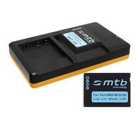 2 Batteries + Chargeur Dual (USB) Compatible avec Panasonic DMW-BCG10E, Compatible avec Lumix DMC-TZ6, TZ7, TZ8, TZ9, TZ19, TZ65, … / ZS1, ZS3, ZS5, ZS6, ZS7 … - Voir descriptif!