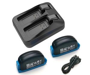 2* Batteries + Chargeur pour Sram Red etap Force AXS Rival GX Eagle XX1 X01 | Compatible avec le système SRAM AXS,Charger 2 batteries en même temps, 2 batteries 240 mAh