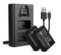 Set de 2 Batteries de remplacement + double chargeur USB pour Nikon Z 30