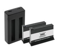 2 batteries + double chargeur (USB) compatibles avec Insta360 One X2 Action Cam/avec câble micro USB / 2 batteries rechargeables en même temps