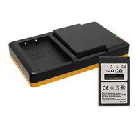 2 Batteries + Double Chargeur (USB) pour BLS-5, BLS-50 / Olympus Stylus 1(s) / PEN E-PL5, PL6, PL7, PL8, PM1, PM2 / OM-D E-M10 (Mark I / II / III) ... - v. liste! (Cable Micro-USB inclus)