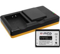 2 Batteries + Double Chargeur (USB) pour LP-E10 / Canon EOS 1D X (Mark I/II) / EOS 1300D, 1200D, 1100D ... - v. liste! (Cable Micro-USB Inclus)