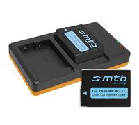 2 Batteries + Double Chargeur (USB) pour Panasonic DMW-BLC12 / Lumix DMC-G5, G6, G70, G81, GH2, GX8, FZ2000.. / Sigma dp0/1/2/3 Quattro - v. liste - Cable Micro-USB Inclus