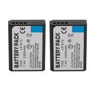 2 Batteries Li-ION Rechargeables LP-E10, 7.4V, 2300mAh, pour Appareil Photo KISSX50 X70 T5 T3 T100 4000D 3000D 2000D 1500D 1300D 1200D 1100D, 2 Pièces