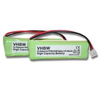 2 batteries Ni-MH 500mAh (2,4 V) adaptées à Swissvoice DP500, DP550 Eco Plus, DP550BT, etc.