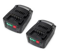 2 Batteries Remplacement pour Metabo 18V, Compatible (BS 18, SSW 18, WB 18) | Compatible avec batterie Metabo 18V 5,2 Ah : 625592000 / 625596000 ; 4,0 Ah : 625591000 ; 2,0 Ah : 625593000