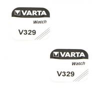 2 Batteries Varta 329 1 55 V alcaline pour montre Pile / Batterie lithium Varta