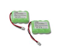2 batteries vhbw 600mAh (3.6V) pour combiné téléphonique Philips TD9629, Xalio 5100, Xalio 6850 comme C39453-Z5-C193, HSC22, etc..