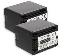 2 Batteries VW-VBT380 pour Panasonic HC-V230, V250, V270.. / VFX979 ... v. liste! [3.6V - 3560mAh - Infochip, avec Affichage du Niveau de Batterie restant!]