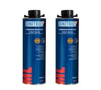 2 bidons de 1 litre de cire de protection des cavités Dinitrol ML3125 (avec bouchon à vis de style Schutz)