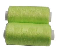 2 Bobines 500 mètres Polyester Coloris Vert Anis fil à coudre