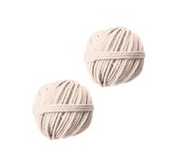 2 bobines de coton cablé pour tissage mural 50 m x Ø 2,5 mm